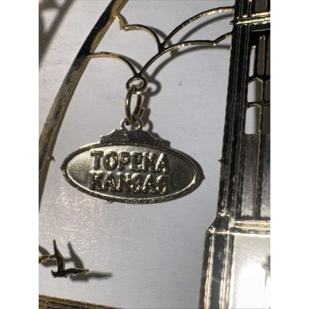 Nation's Treasures Topeka  HS  Ornament‎ 24K Gold Finish Brass